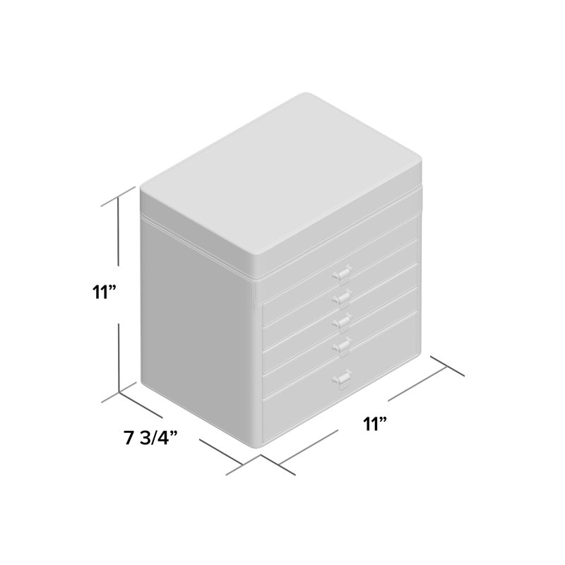 House of Hampton® 5 Drawer Nightstand Jewelry Box & Reviews Wayfair